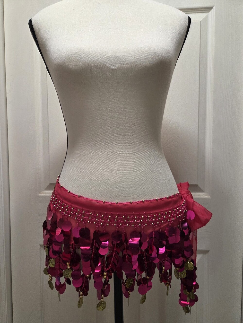 Belly Dance Jingle Fringe Hip Scarf